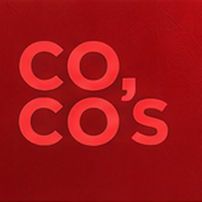 Coco's logo on the red box